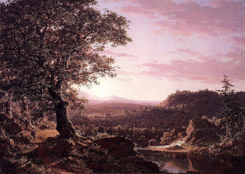 Frederic Edwin Church July Sunset, Berkshire County, Massachusetts china oil painting image
